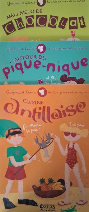 Lot de 3 livres de cuisine