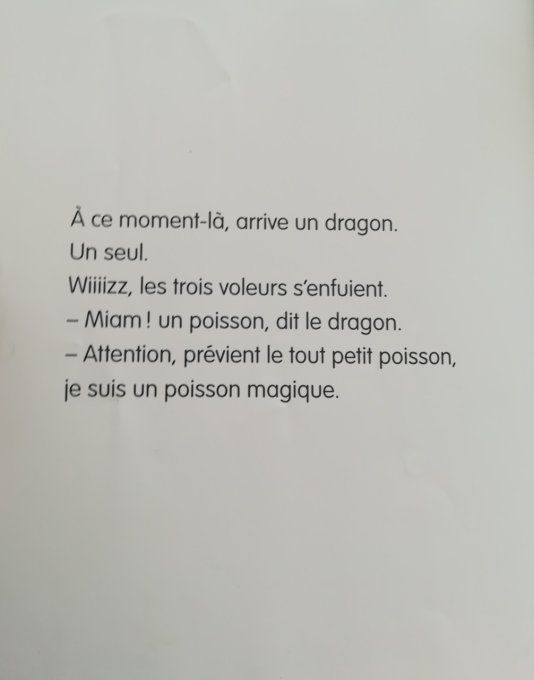 1 poisson 3 voleurs 1 dragon