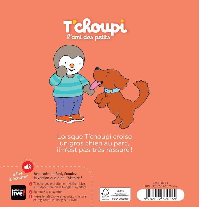 T'choupi a peur des chiens