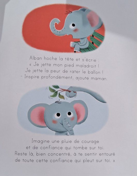 Alban l'éléphant prend confiance en lui