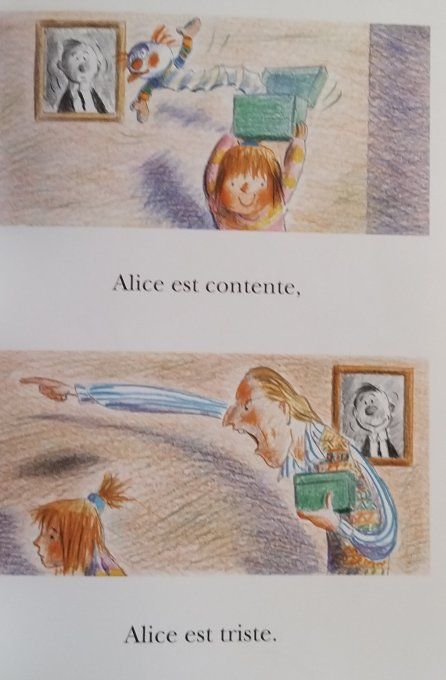 Alice sourit