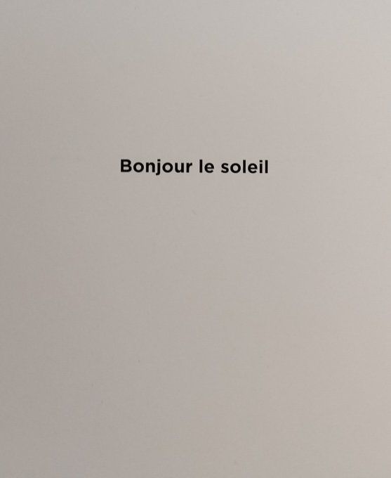 Bonjour !