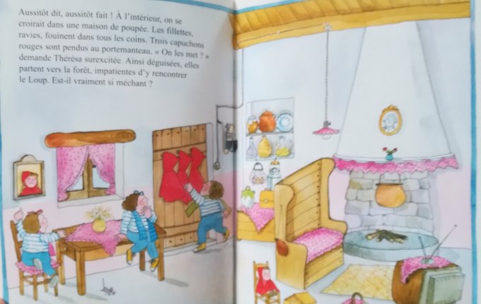 Camomille et les trois petites sœurs chez les le petit chaperon rouge