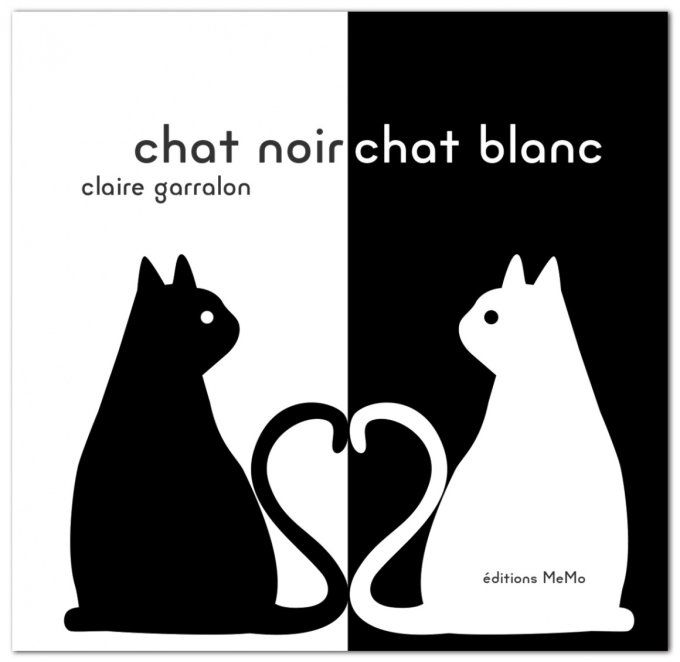 Chat noir chat blanc