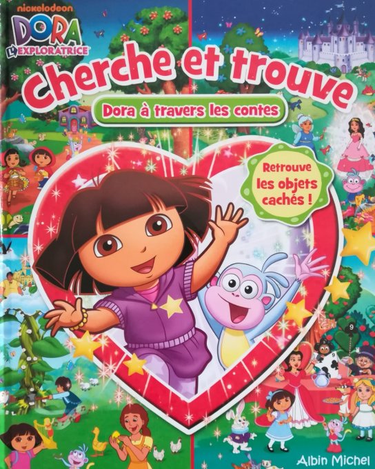 Cherche et trouve Dora à travers les contes