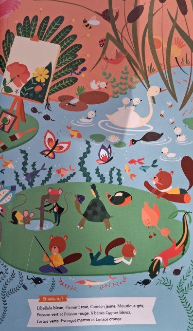 Cherche et trouve avec facteur écureuil et ses amis de la forêt