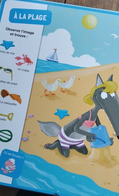 P'tit loup, cherche et trouve vive les vacances !