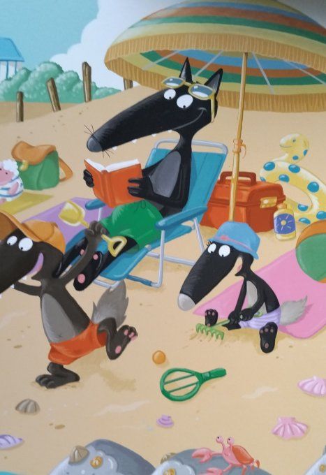 P'tit loup, cherche et trouve vive les vacances !