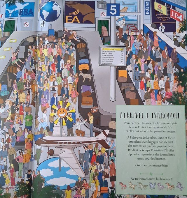 Cherche et trouve où sont cachées les licornes ?