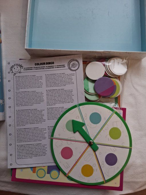 Jeu Colour bingo, loto des couleurs
