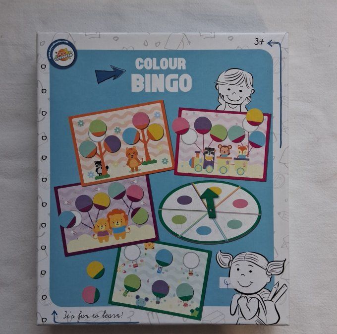 Jeu Colour bingo, loto des couleurs