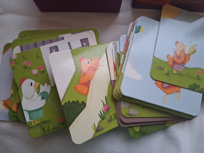 Contes à tiroirs la petite poule rousse