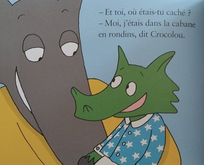 Crocolou aime son doudou
