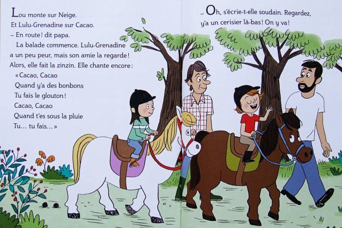 Lulu-grenadine fait du poney