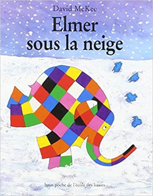 Elmer sous la neige