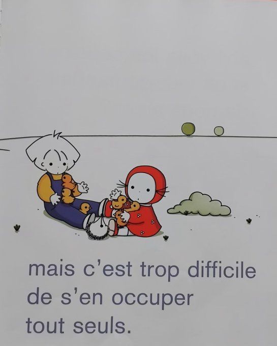 Emilie et les poussins