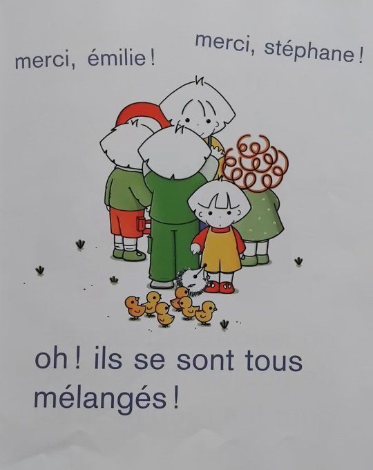 Emilie et les poussins