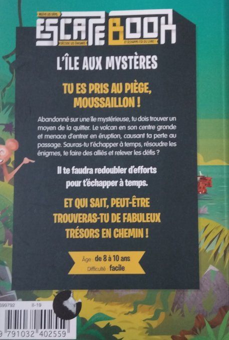 Escape Book l'île aux mystères