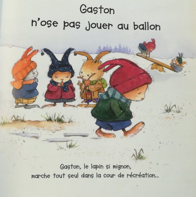 Gaston n'ose pas jouer au ballon