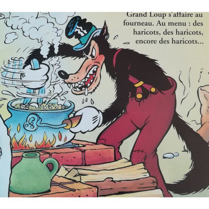 Grand loup à la chasse