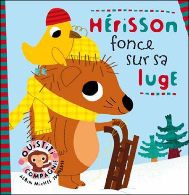 Hérisson fonce sur sa luge