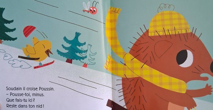 Hérisson fonce sur sa luge