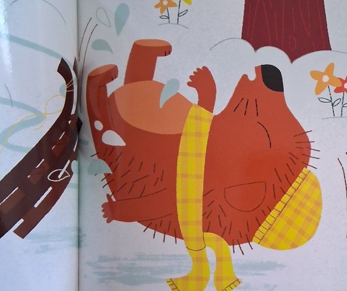 Hérisson fonce sur sa luge