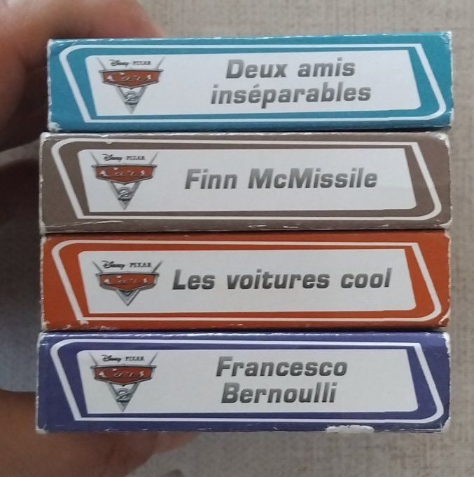 Lot 4 mini livres cars
