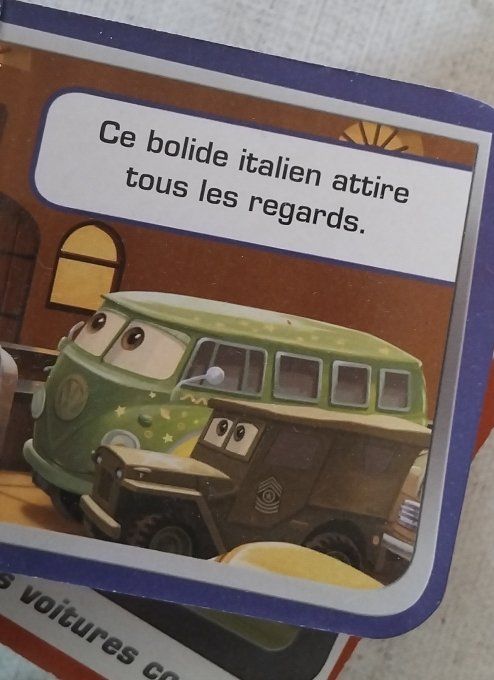 Lot 4 mini livres cars