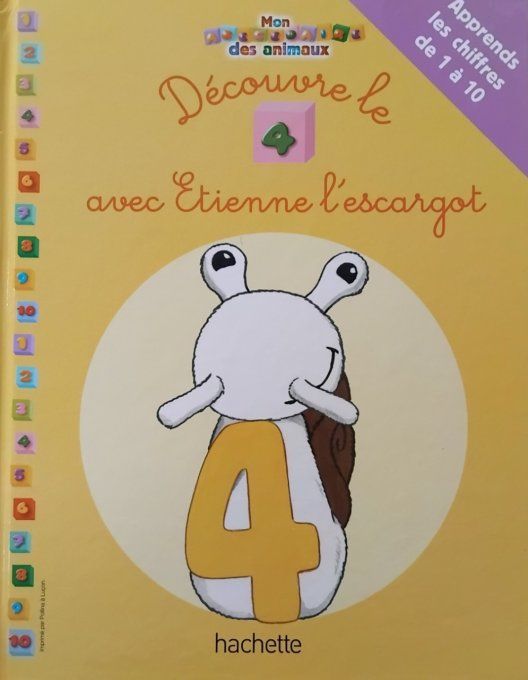 Découvre le 4 avec Etienne l'escargot