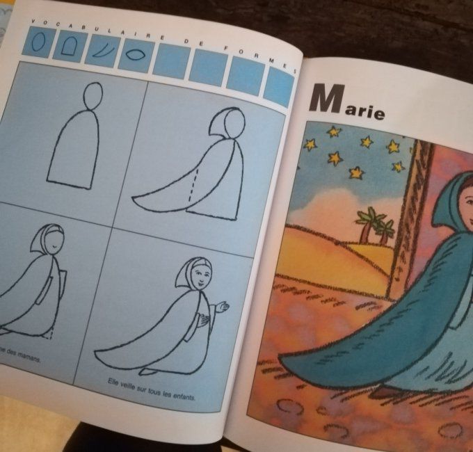 J'apprends à dessiner la crèche de Noël