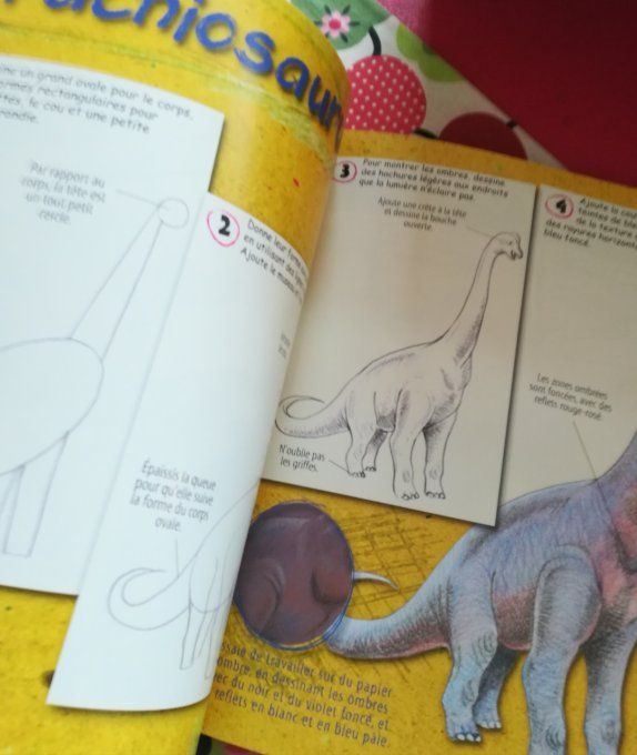 Apprends à dessiner les dinosaures