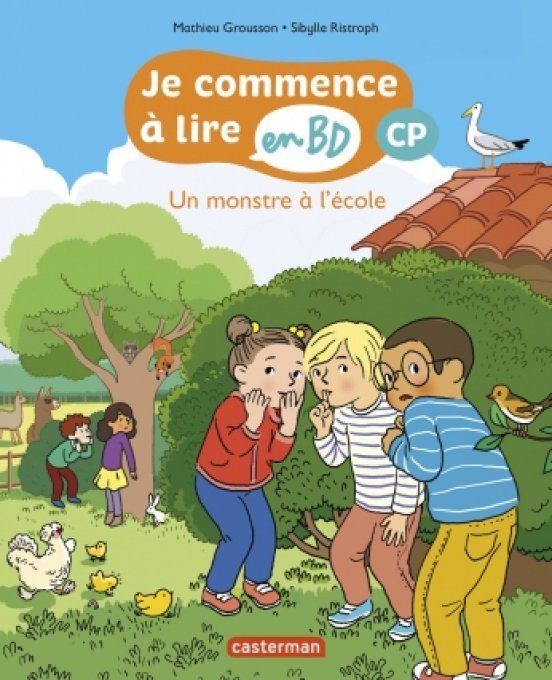 Je commence à lire en BD un monstre à l'école CP