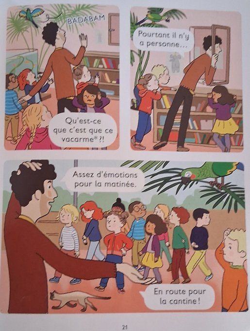 Je commence à lire en BD un monstre à l'école CP