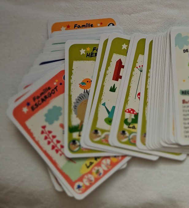 Jeu de 7 familles nos amis du jardin