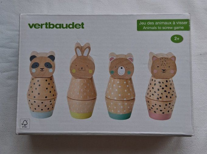 Jeu des animaux à visser