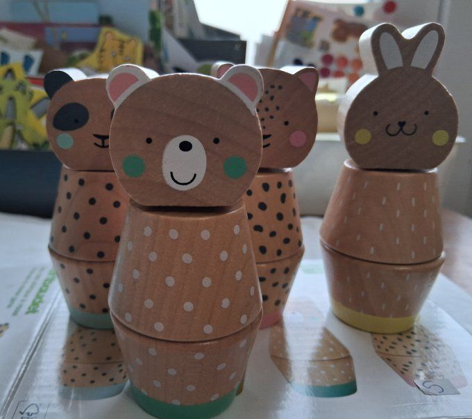 Jeu des animaux à visser