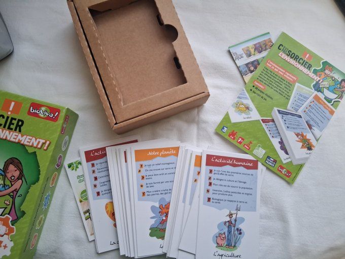 Jeu de cartes c'est pas sorcier l'environnement