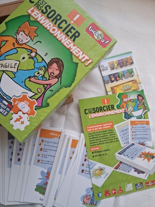 Jeu de cartes c'est pas sorcier l'environnement