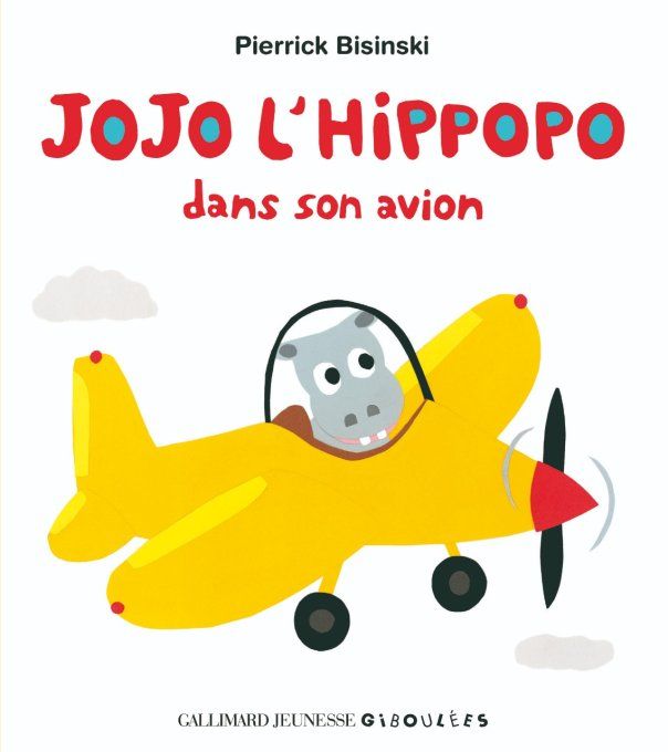 Jojo l'hippopo dans son avion