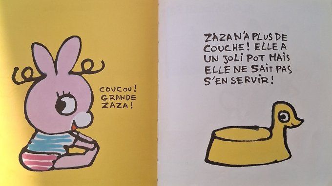 L'âne Trotro Zaza va sur son pot