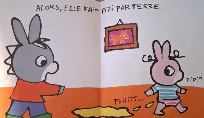 L'âne Trotro Zaza va sur son pot