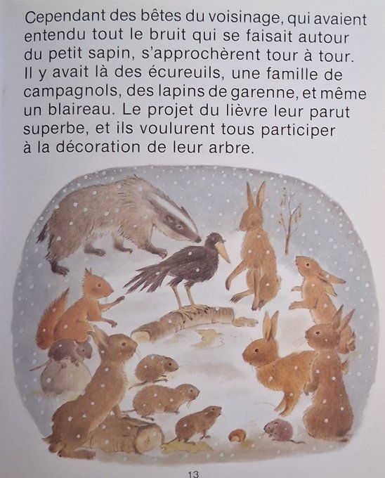 L'arbre de Noël du lièvre