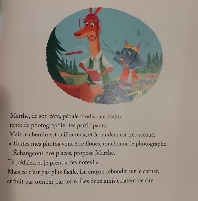 La course de vélo