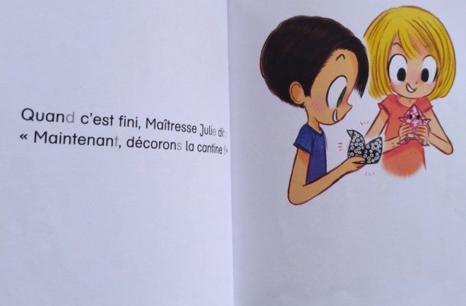 Je suis en CP la fête à la cantine