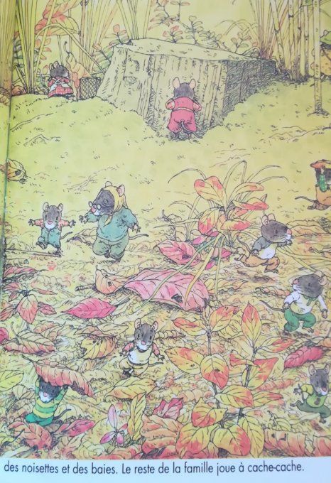 La fête d'automne de la famille souris
