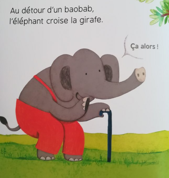 La girafe en maillot de bain