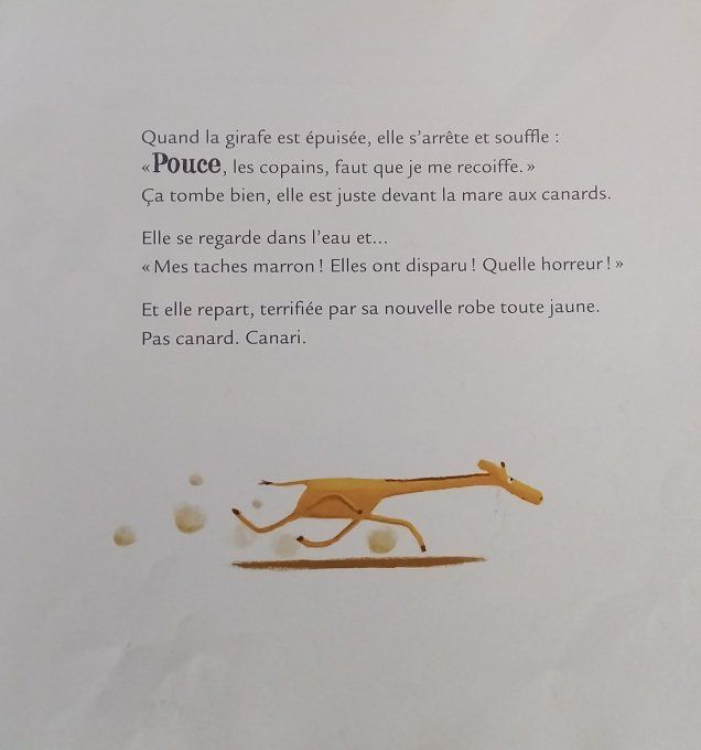 La girafe qui ne voulait pas se laver, mamie poule raconte
