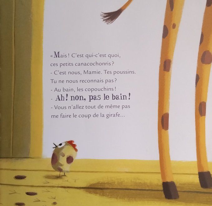 La girafe qui ne voulait pas se laver, mamie poule raconte