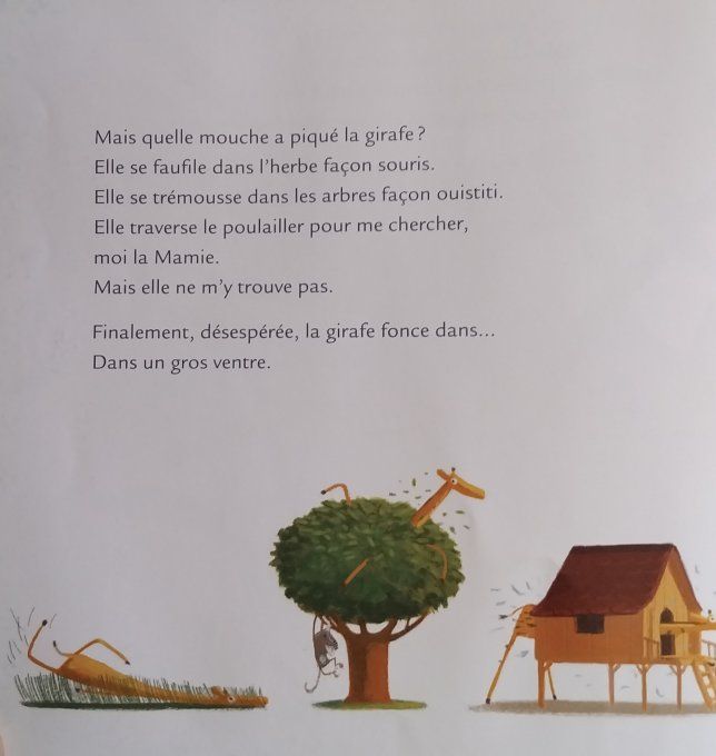 La girafe qui ne voulait pas se laver, mamie poule raconte